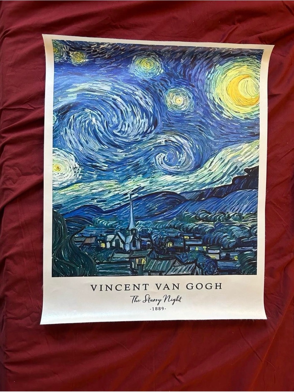 Vincent van Gogh 'The Starry Night' Wall Art Print - Dorm Decor